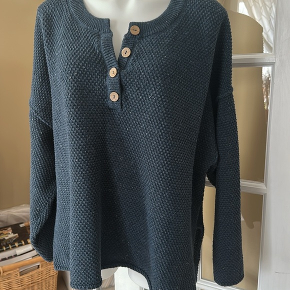 FP Hailee Sweater Set, navy, size L - Picture 3 of 4